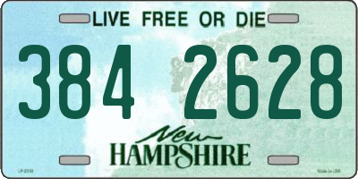 NH license plate 3842628