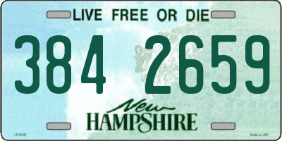 NH license plate 3842659