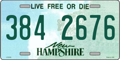 NH license plate 3842676