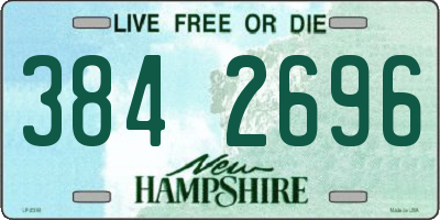 NH license plate 3842696