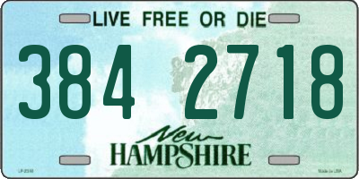 NH license plate 3842718