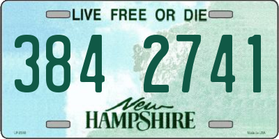 NH license plate 3842741