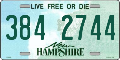 NH license plate 3842744