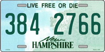 NH license plate 3842766