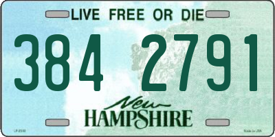 NH license plate 3842791