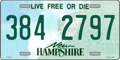 NH license plate 3842797