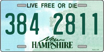 NH license plate 3842811