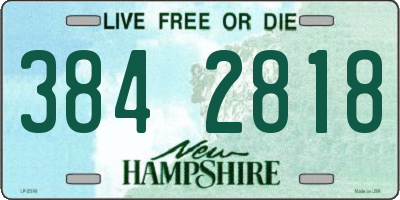 NH license plate 3842818
