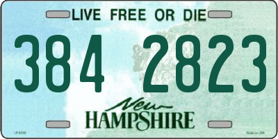 NH license plate 3842823