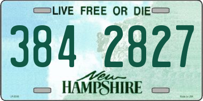 NH license plate 3842827