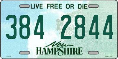 NH license plate 3842844