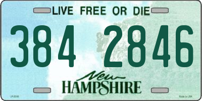 NH license plate 3842846