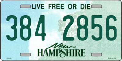 NH license plate 3842856
