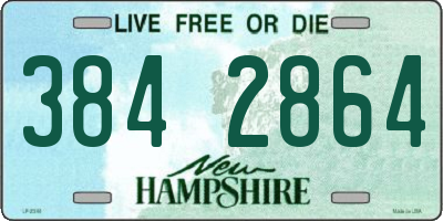 NH license plate 3842864
