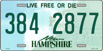 NH license plate 3842877