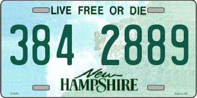 NH license plate 3842889