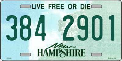 NH license plate 3842901
