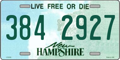 NH license plate 3842927