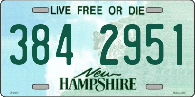 NH license plate 3842951