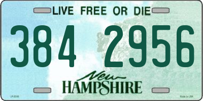 NH license plate 3842956