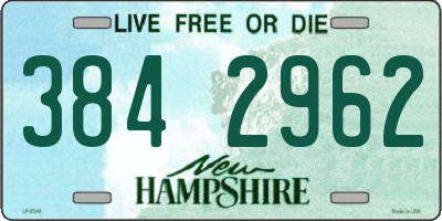 NH license plate 3842962