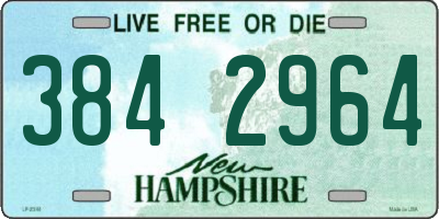 NH license plate 3842964