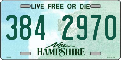 NH license plate 3842970