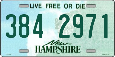 NH license plate 3842971