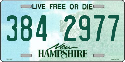 NH license plate 3842977