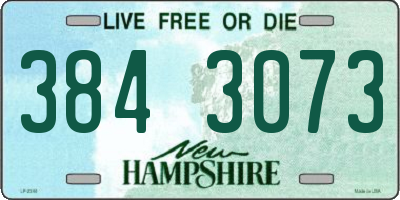 NH license plate 3843073