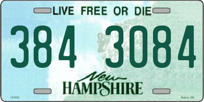 NH license plate 3843084