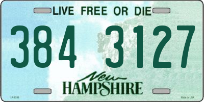 NH license plate 3843127