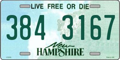 NH license plate 3843167