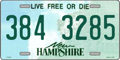 NH license plate 3843285