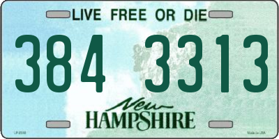 NH license plate 3843313