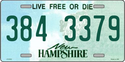 NH license plate 3843379