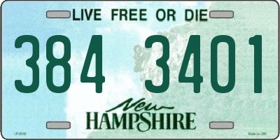 NH license plate 3843401