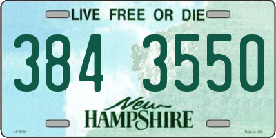 NH license plate 3843550