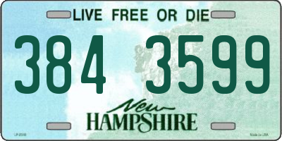 NH license plate 3843599