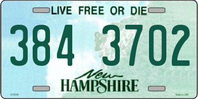 NH license plate 3843702
