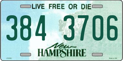 NH license plate 3843706