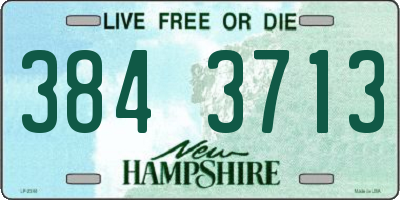 NH license plate 3843713