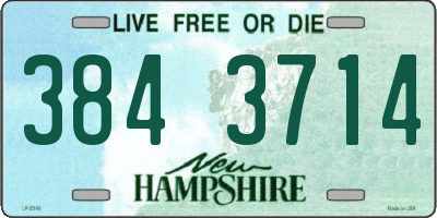NH license plate 3843714