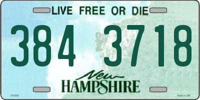 NH license plate 3843718