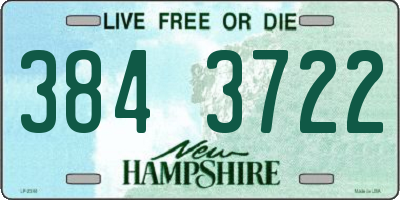 NH license plate 3843722