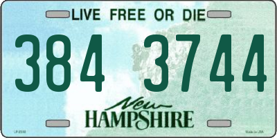 NH license plate 3843744