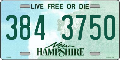 NH license plate 3843750