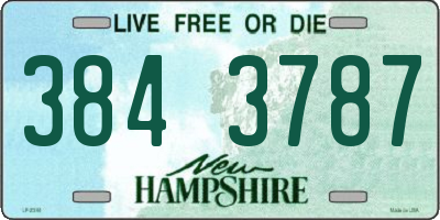 NH license plate 3843787
