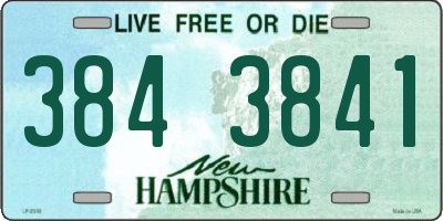 NH license plate 3843841
