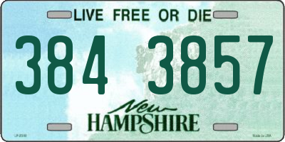 NH license plate 3843857